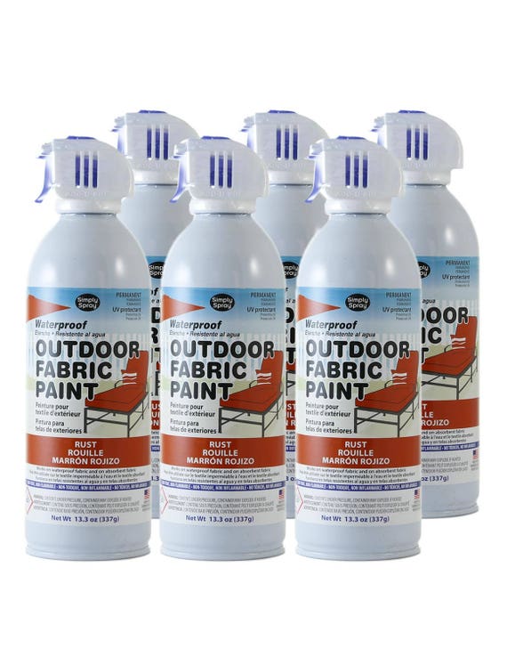 Simply Spray Outdoor Waterproof Fabric Spray Paint RUST 6