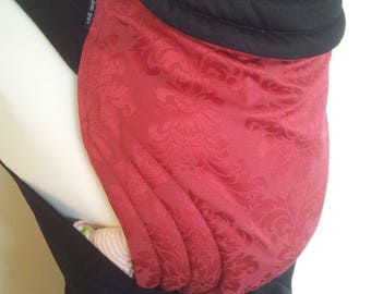 MEI TAI Baby Carrier / Sling / Reversible/ Red Royal Flower in leg cut model