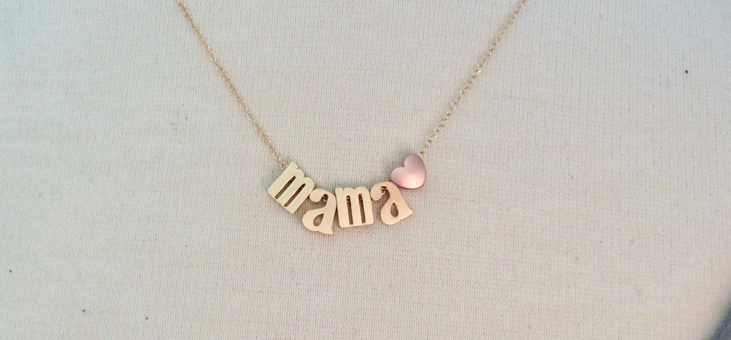 Mama Necklace, Mama Bear Necklace, Gold Necklace, Mothers Day Gift, Gifts for her, Gifts for mom, best friend gift, best seller necklace