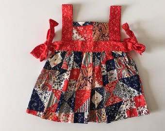 1980's Patchwork Sun Dress (12/18 months)
