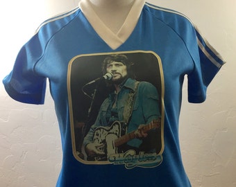 Vintage Waylon Jennings, Vintage Country, Vintage Shirt, 70s Shirt, Iron On Shirt, Waylon Jennings, Country Music, 70s Country, Vintage 1970