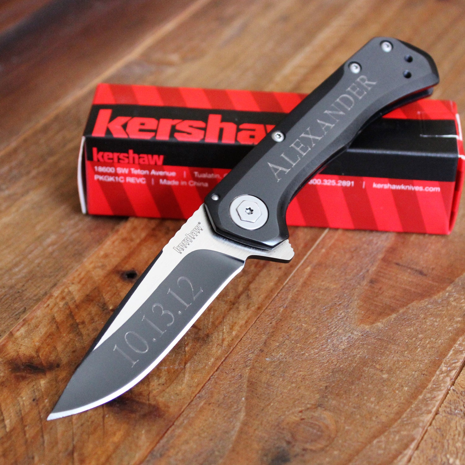 Kershaw Showtime Folding Knife with Black Two Tone Finish