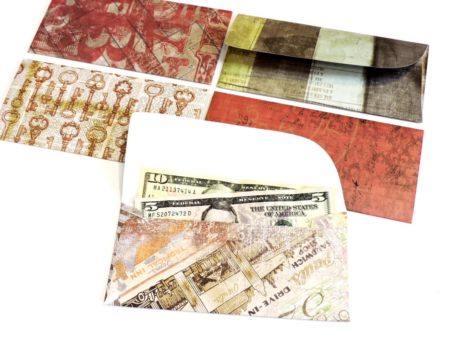 Cash System Envelopes Decorative Money Gift or Bank Savings