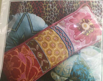 Floral Path Bolster Kit / Anna Maria Horner Tapestry Kit / Needlepoint Tapestry Kit / OOP / HTF / AMH / Anchor Living / Anchor Tapestry Kit