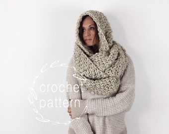 CROCHET PATTERN Chunky Scarf The HIGHLANDER Infinity Scarf Pattern