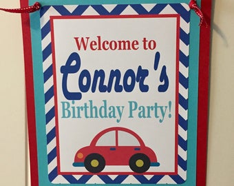 Cars theme party | Etsy