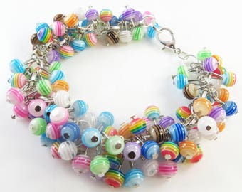 Striped cha cha bracelet