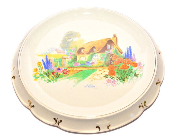 1930s Art Deco Bread Plate Vintage Cake Stand by by ...