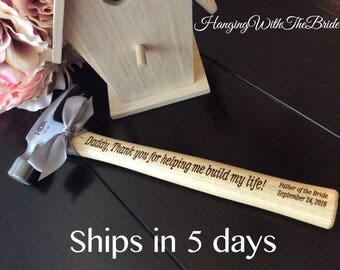 Customized Engraved Hammer, Personalized Hammer,Engraved Hammer, Gift for Men, Father of the Bride Gift, Anniversary Gift, Father's Day gift