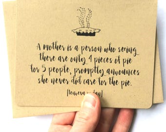 Piece of Pie - Mother's Day Card