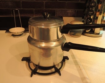 Double Boiler, 1 qt. Century Aluminum Ware, Like new condition, Vintage