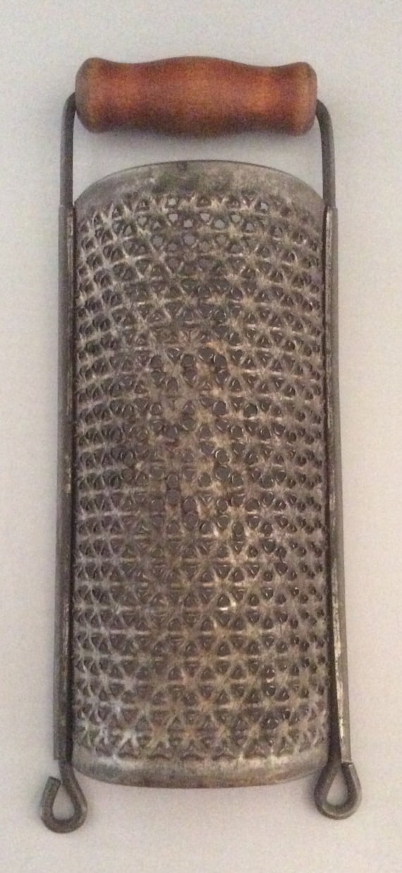 Vintage Nutmeg Grater with Wood Handle