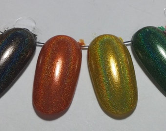 Winter Holodays Warm Holographic Nail Lacquer Set Six Indie 15mL Starlight Polish
