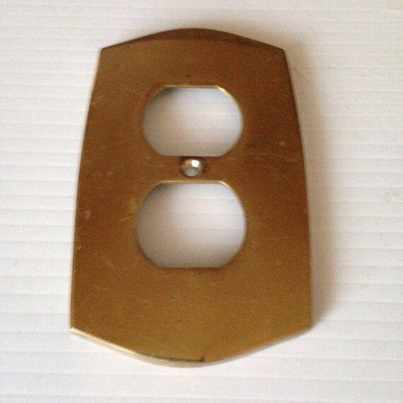 Heavy Brass Electrical Outlet Cover Decorative Switch Plate outlet