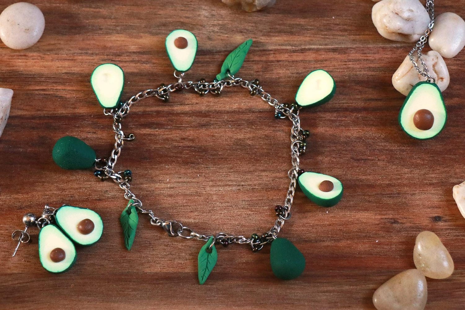 Avocado Jewelry Lot avocado bracelet avocado necklace