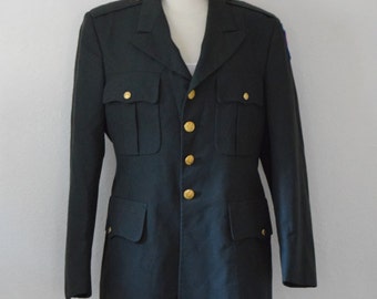 Olive Green 'DeRossi and Son' Airborne Military Jacket / Coat - Men's 41 Regular