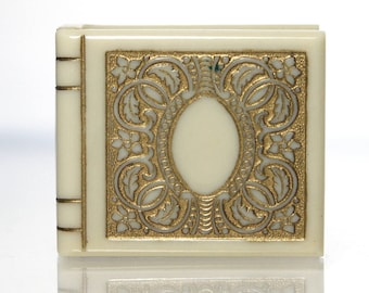 Vintage Art Deco Celluloid Ring Box Book Shape Durango Colorado