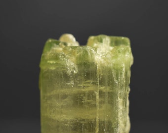 Green Terminated Tourmaline Crystal Rough Afganistan