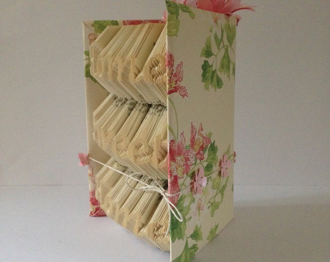 HOME SWEET HOME -Book folding art, Gift, Special Occasion, Made to order