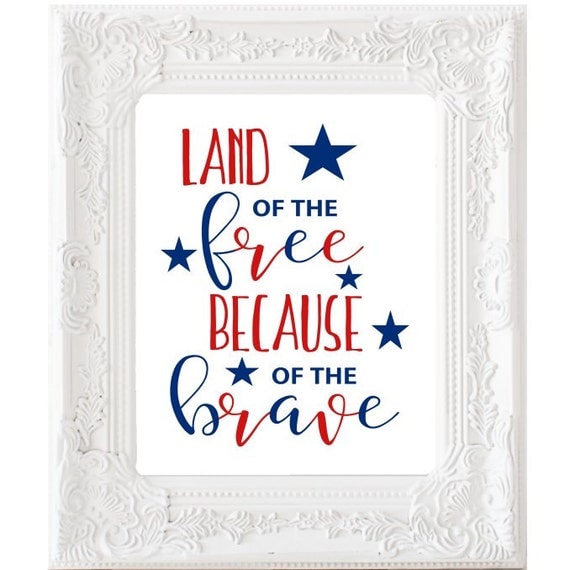 quote land of the free because of the brave