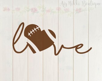 Football Love, football heart, sports SVG, PNG, DXF files, instant download
