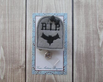Teacher Badge Reel, Retractable Badge Reel, Teacher Gift, Nurse Badge Reel, Halloween Badge Reel, ID Badge, ID Holder, Felt Badge Reel