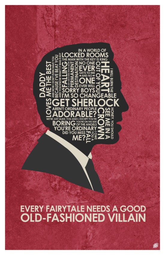 Sherlock Jim Moriarty Quote Poster