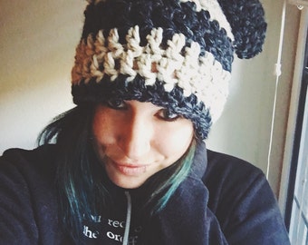 Crochet Skullcap Beanie (Panda option)