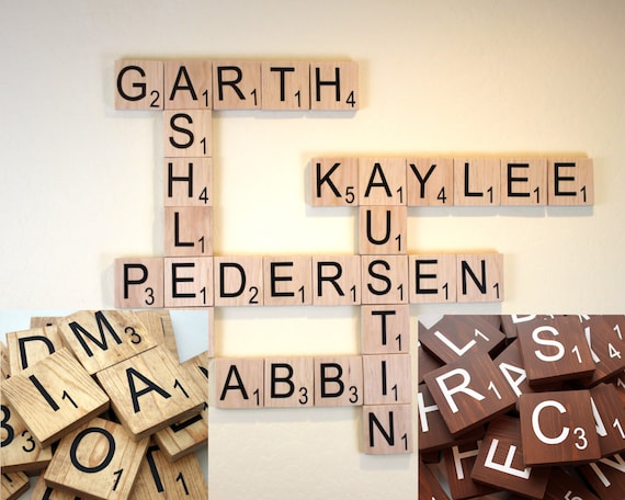 Large Scrabble Tiles 3.5 Large Scrabble Letters by SweetJeanShop