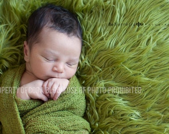 Stretch Knit Wrap, Newborn Knit Wrap, Green Knit Wrap, Green Newborn Wrap, Photography Knit Wrap, Knit Wrap, Photography Prop, Newborn Prop