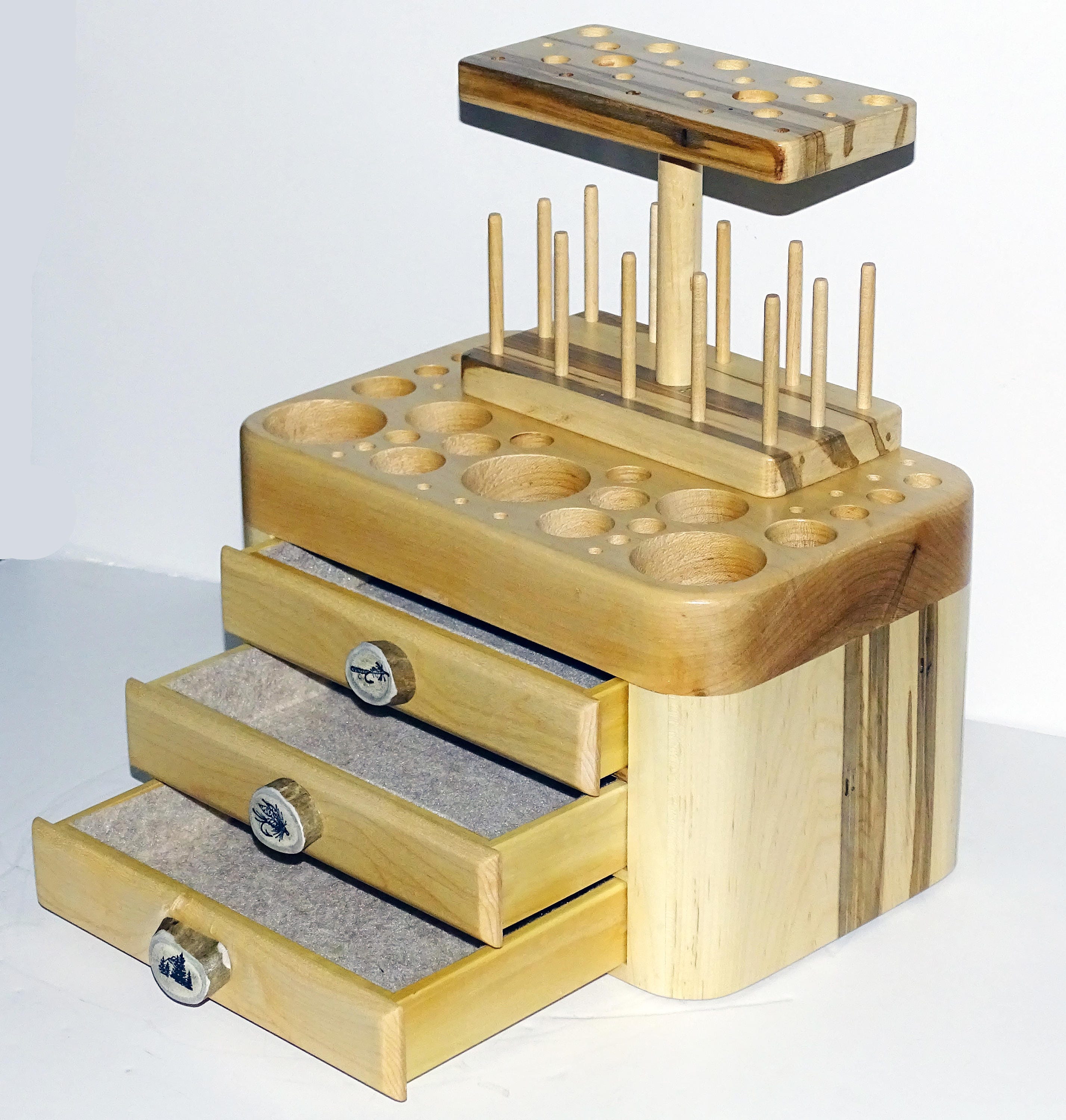 Fly Tying Tool Caddy with 3 Drawers Tool Caddy Fly Fishing