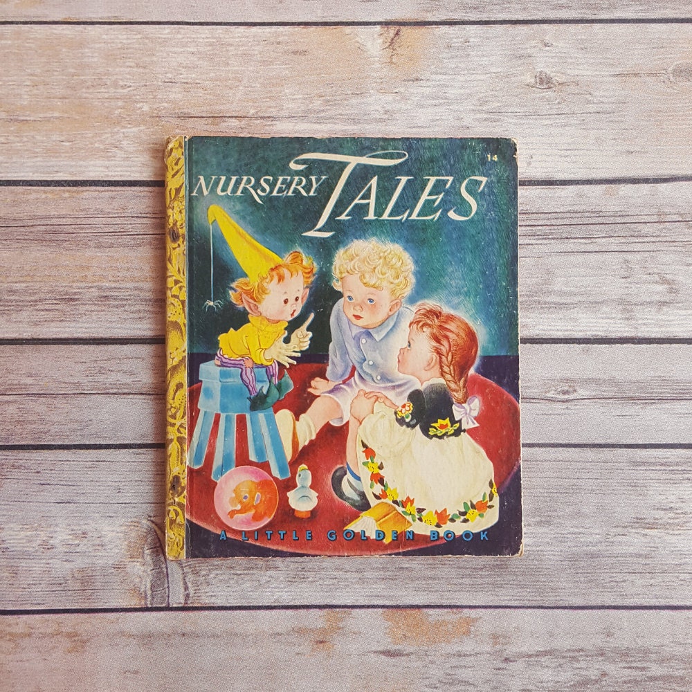 Nursery Tales 40s Fairy Tales Children Vintage 1940s Book