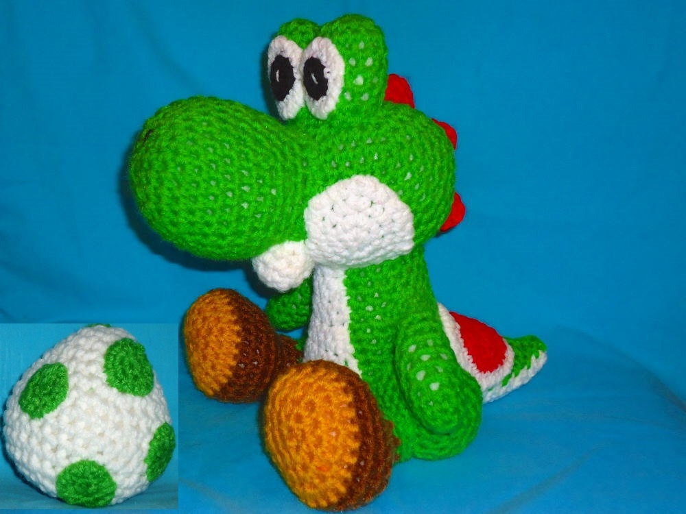Yoshi pattern crochet dinosaur pattern crochet amigurumi