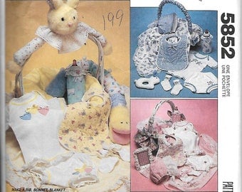 McCall's 5852 Infants Basket and Gift Package Uncut