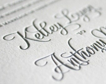 Letterpress Wedding Invitation, Wedding Invitations, Letterpress Wedding Invitations, Elegant Wedding Invitation, Sample Pack