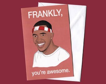 Frank Ocean Card (Celebrity Pop Culture Card, Greeting Card, Hip Hop Birthday Card)