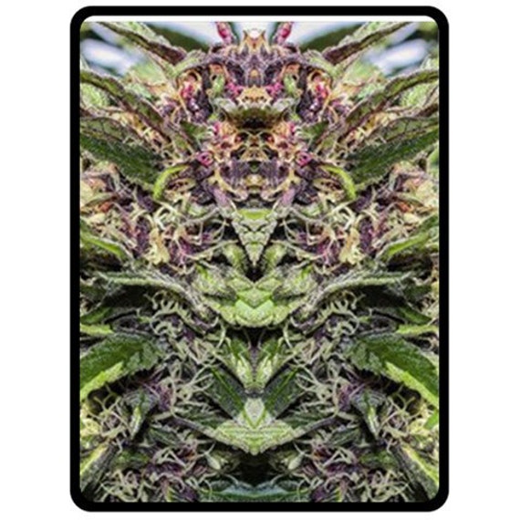 Fleece Blanket Marijuana Blanket in Purple Goo Marijuana
