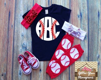 monogram baseball shirt