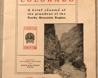 1905 Denver & Rio Grande Railroad Advertising Booklet
