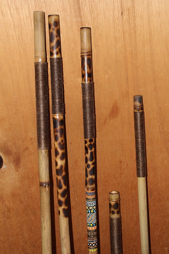 Bamboo Walking Staff Kill Bill Flute Staffs by HealingArtistry