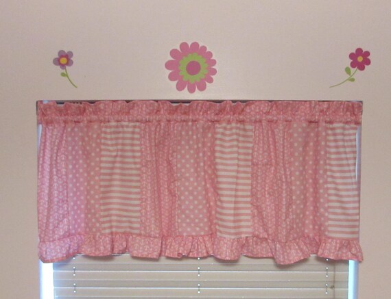Create your own valance/choice of three prints/ruffle valance/nursery valance/baby valance/toddler valance/girls valance/