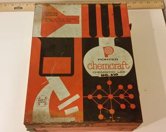 Vintage Porter Chemcraft Chemistry Lab #610, 1950's