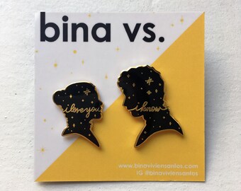 I love you, I know Star Wars Enamel Pin Set