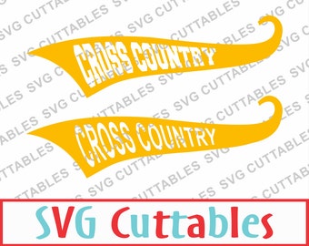 Cross Country Tails, SVG, EPS, DXF, Cross Country Vector, Digital Cut File