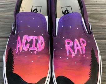 Chance The Rapper Acid Rap Painted Shoes