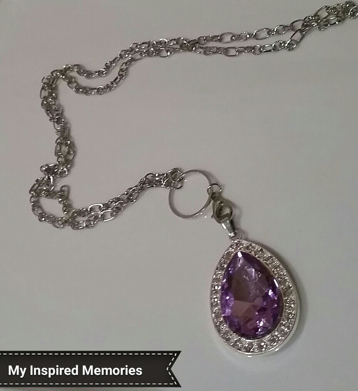 Free Shipping Sofia amulet necklace purple amulet necklace