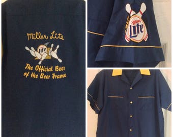 T-shirt Blanc Miller Lite Beer - Taille XL Homme - Gildan - état Correct