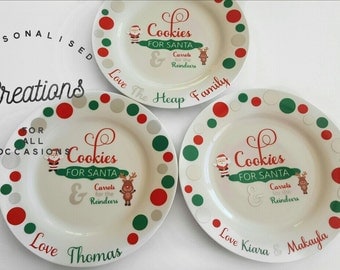 Personalised Cookies for Santa PLATE ONLY *International Shipping Available!!!
