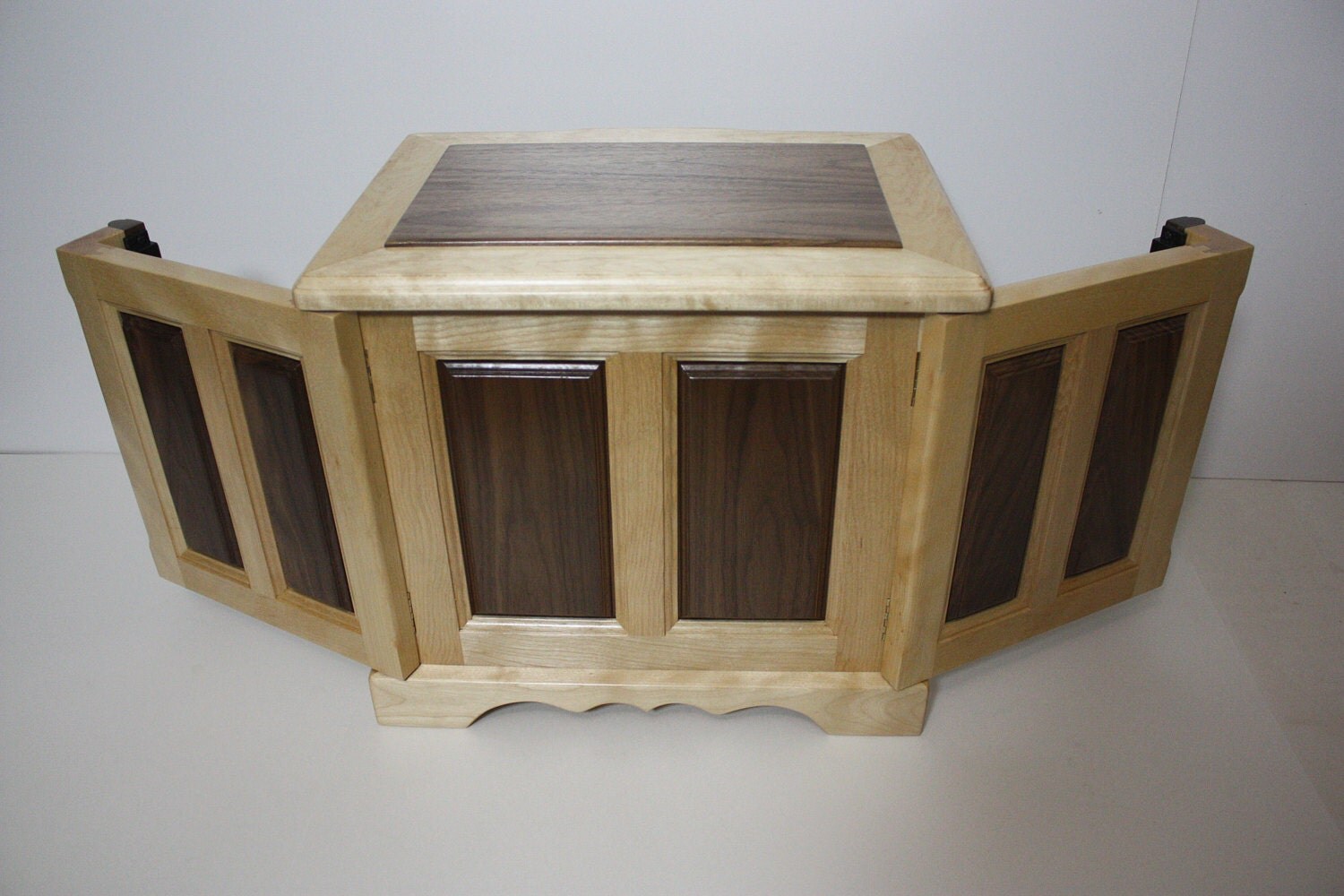 Jewelry Box with Walnut Swing Out Sides for Necklaces