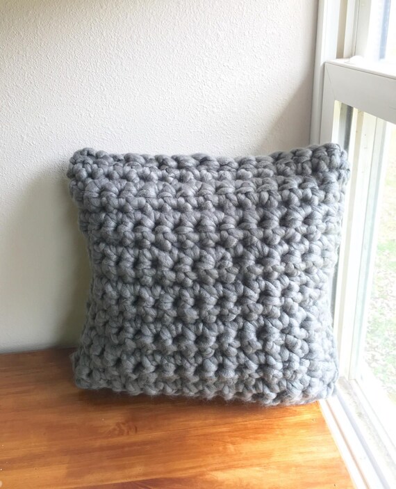 Chunky Finger Crochet Pillow Pattern Chunky Crochet Pattern Beginner